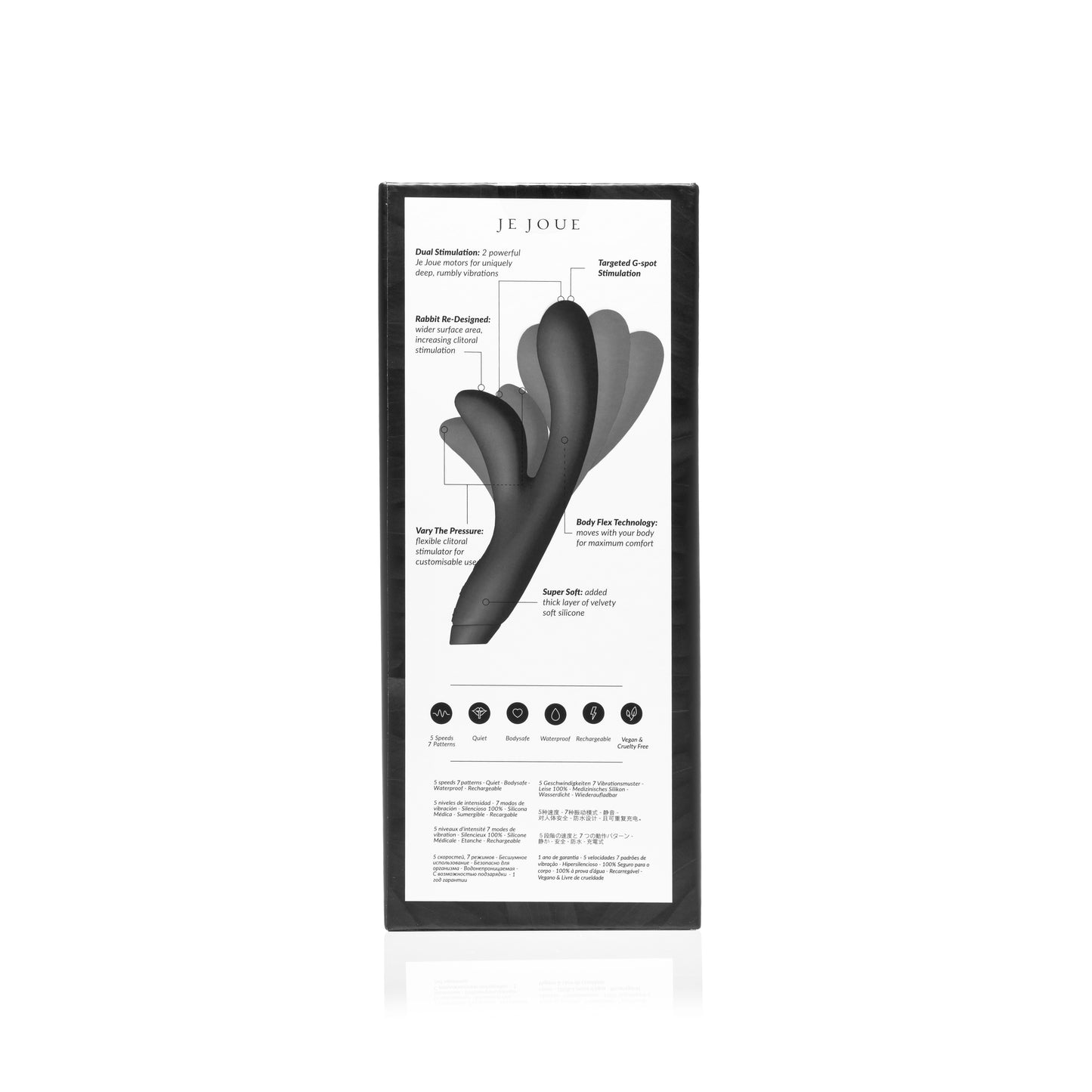 Hera vibrator back of box