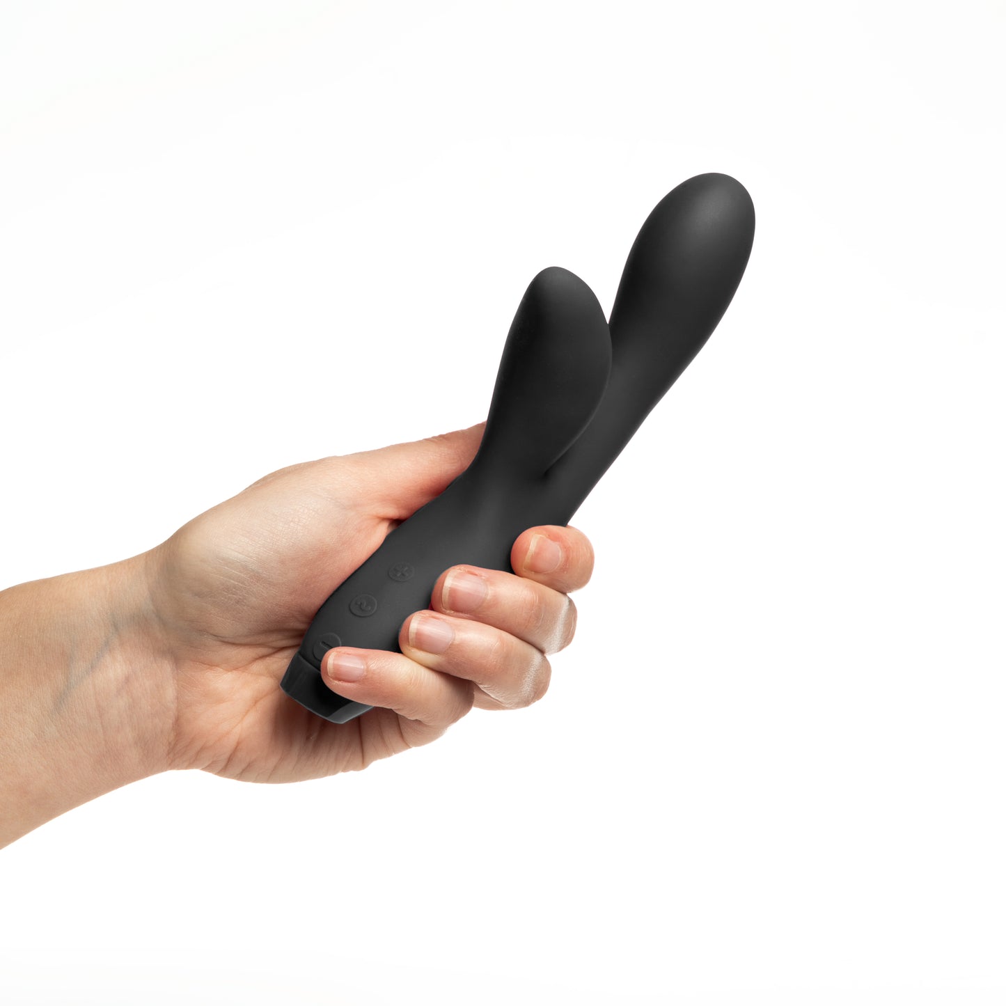 Hand holding black Hera Vibrator