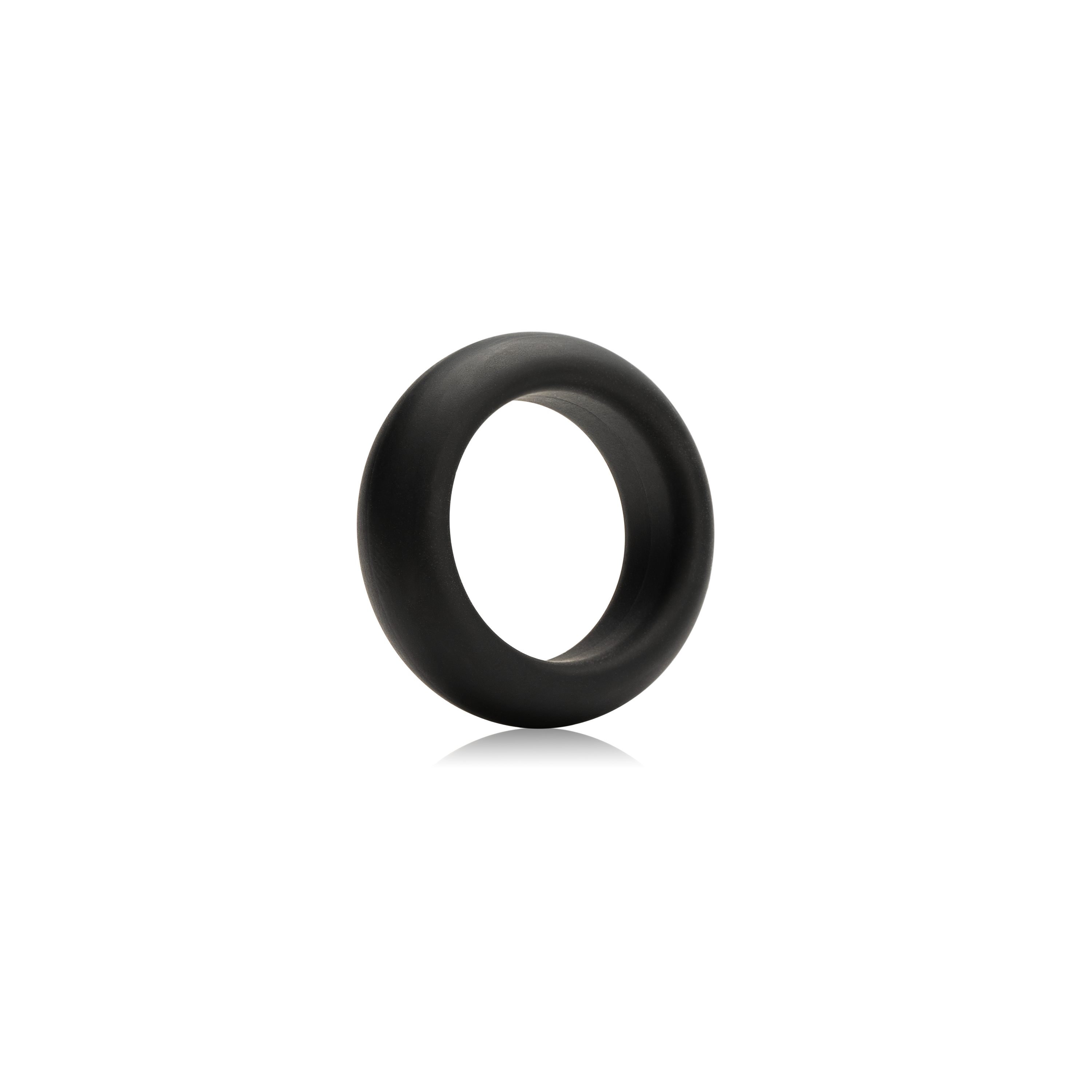 Black Silicone Cock Ring Side Profile