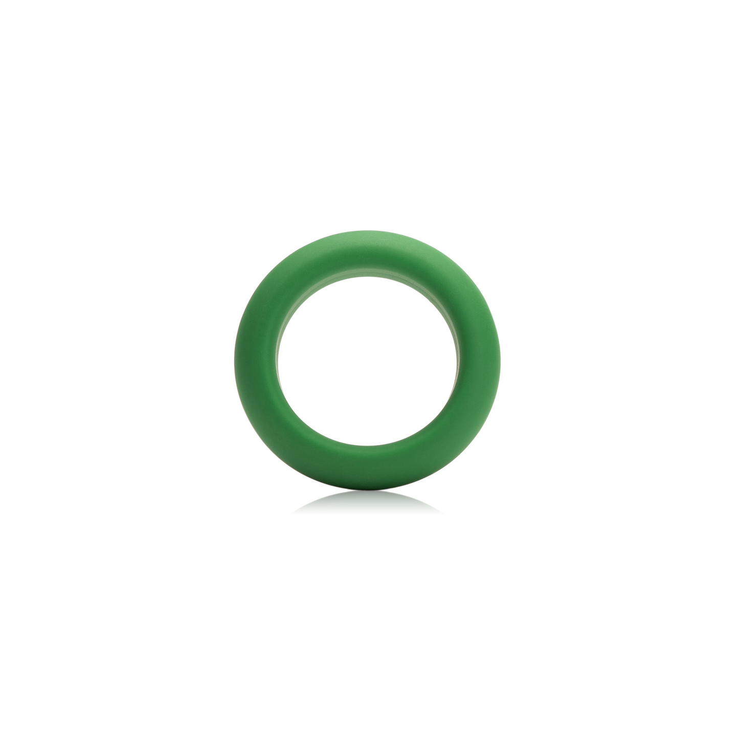 Green Silicone Cock Ring Front Profile