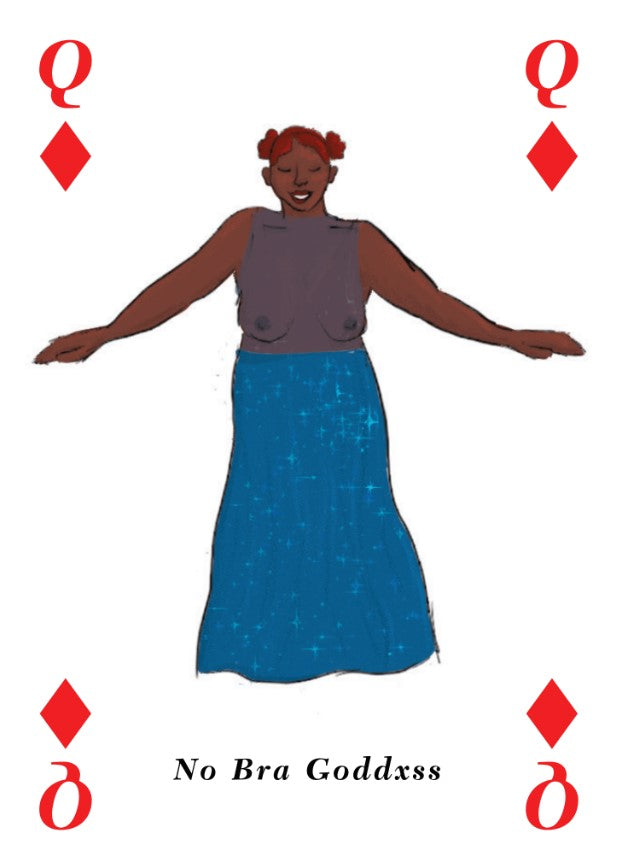 Queen cartoon playing card