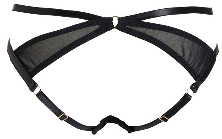 Nina Ouvert Brief in black back view