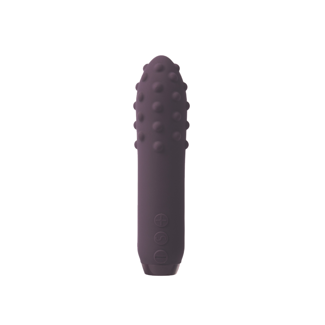 Duet Bullet Vibrator in purple on white background