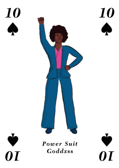 10 of Spades playing card designed by Hazel Mead
