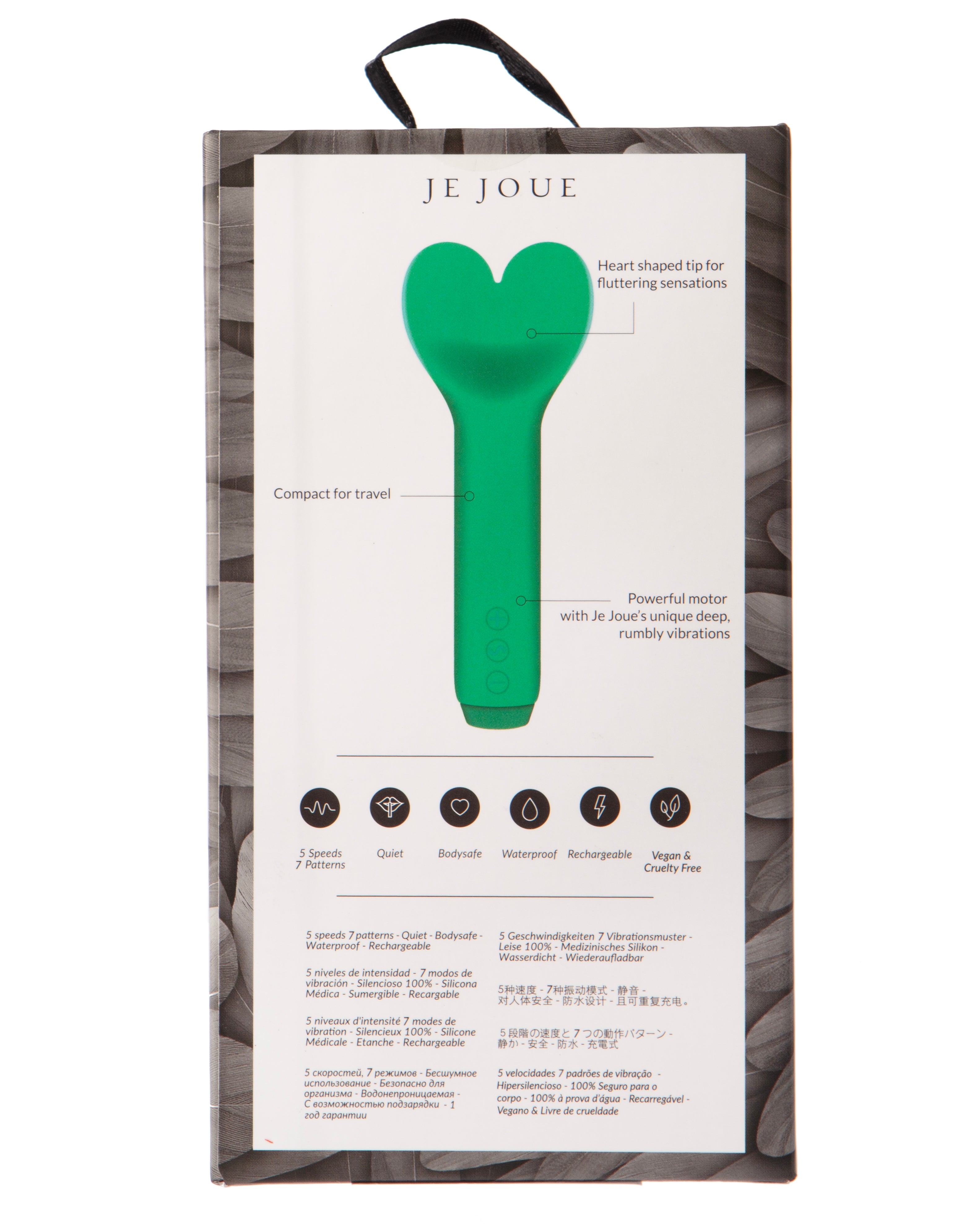 Emerald Green Amour Vibrator back of box