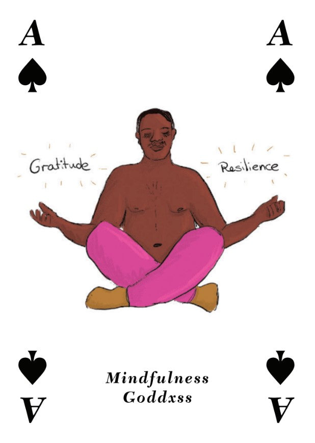 Ace of Spades playing card designed by Hazel Mead