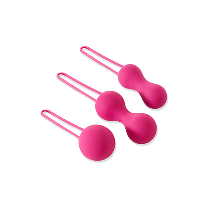 Pink Ami Kegel Set lying flat 