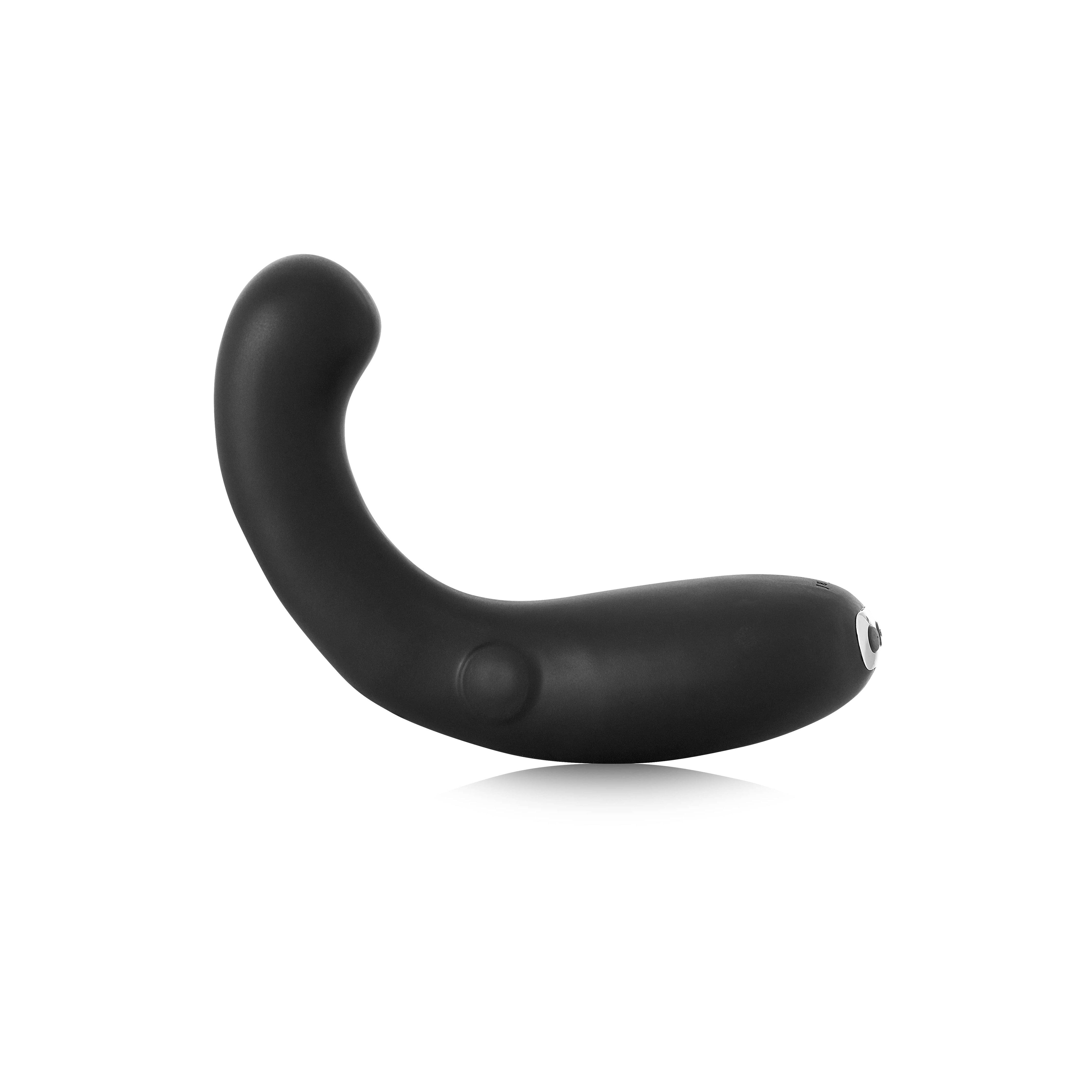 G Kii Vibrator in Black at full extension 