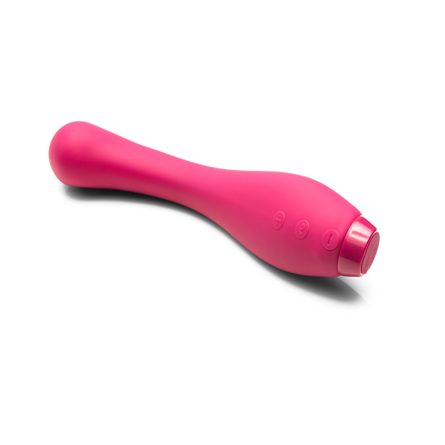 Pink Juno Flex Vibrator on white background 