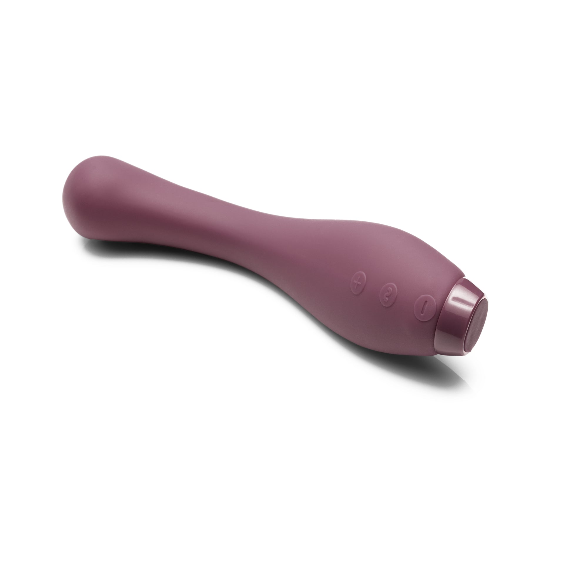 Purple Juno Vibrator lying flat 