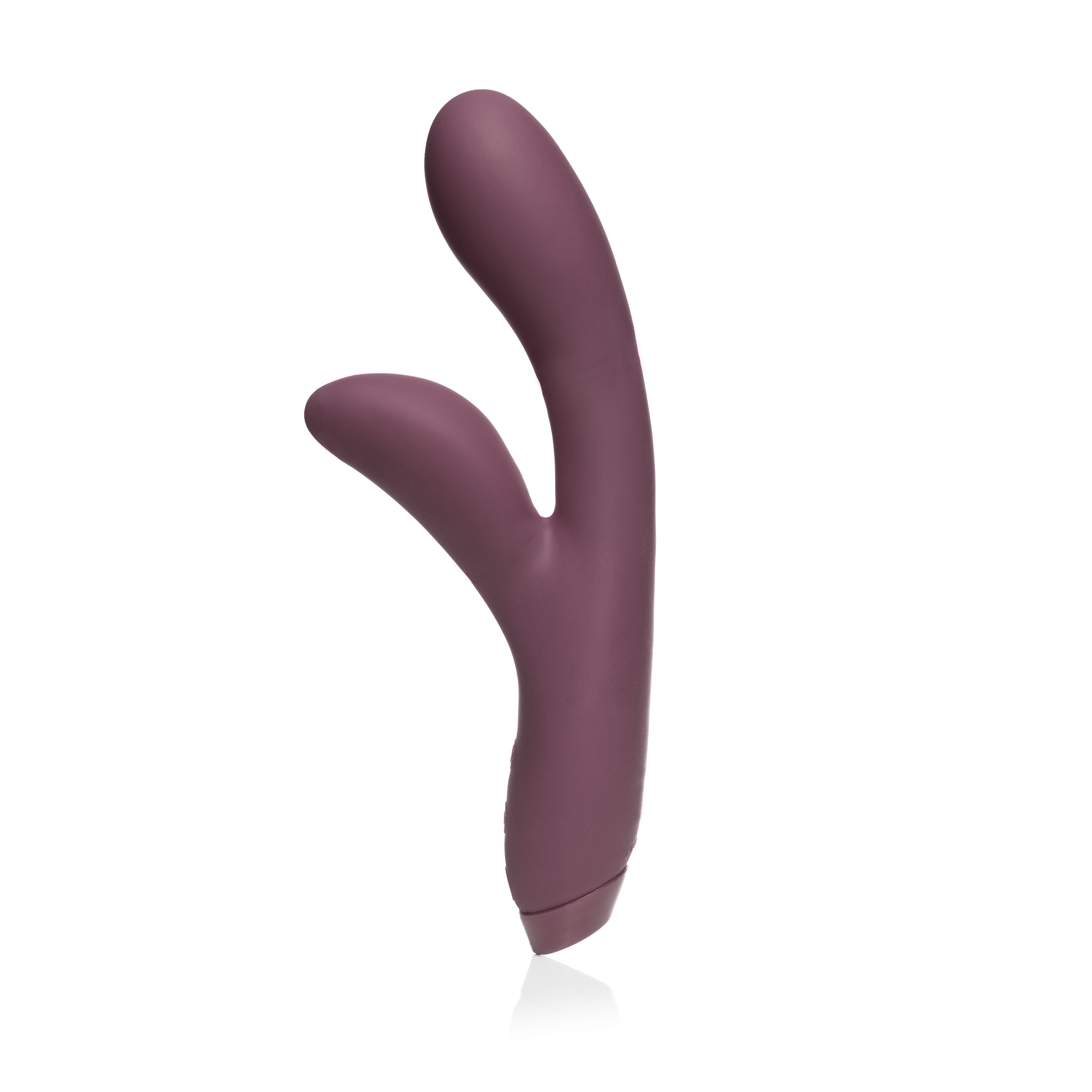 Purple Hera vibrator stood up on white background 
