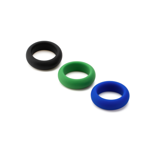 Silicone Cock Ring Trio - All 3 Stretch Levels