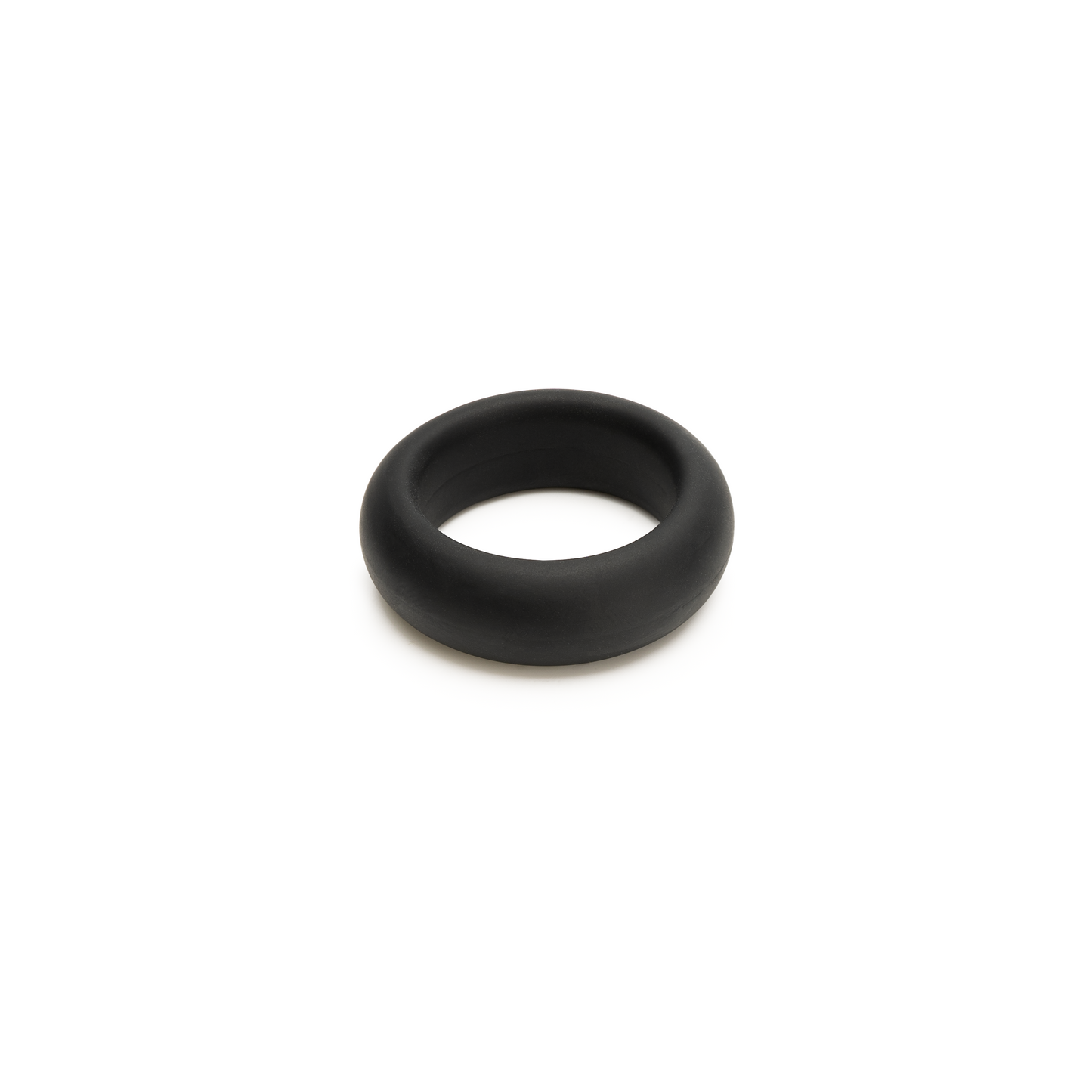 Black Silicone Cock Ring Flat Lay 