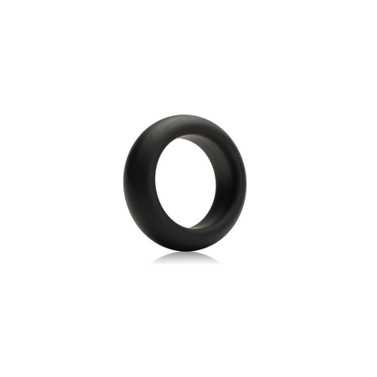 Black Silicone Cock Ring Side Profile 