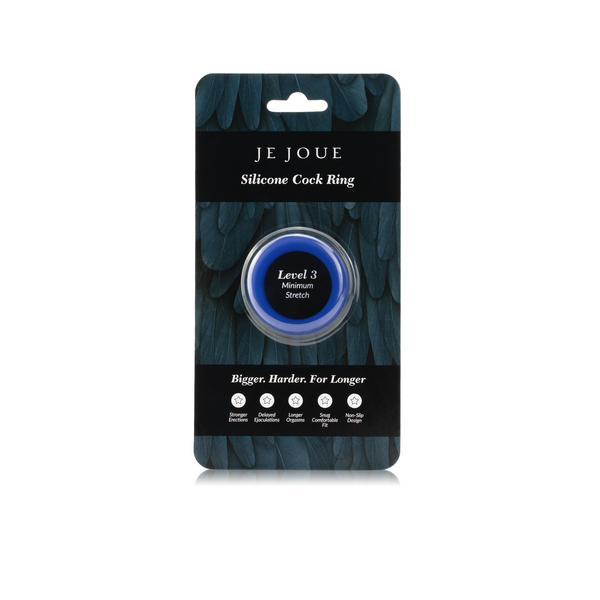 Minimum Stretch Silicone Cock Ring - Blue Minimum Stretch Silicone Cock Ring - Blue