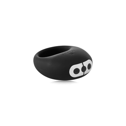 Mio Vibrating Cock Ring in black button view 