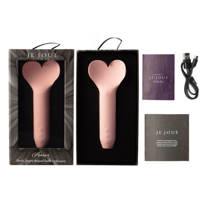 Amour Bullet vibrator in box with accessories on side