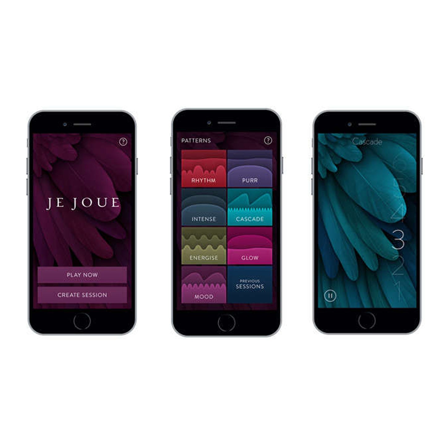 Three Iphones with Je Joue App