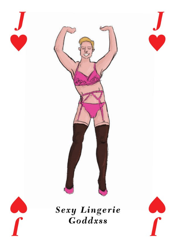 Jack of hearts playing card designed by Hazel Mead